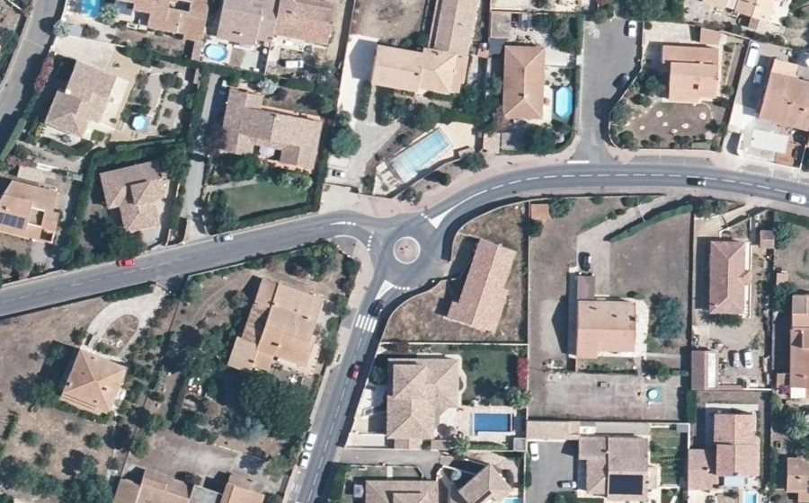 Vue aérienne du Route de Vendres