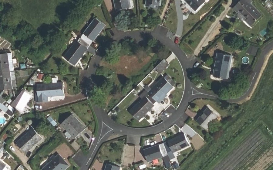 Vue aérienne du Rue de la Prevote