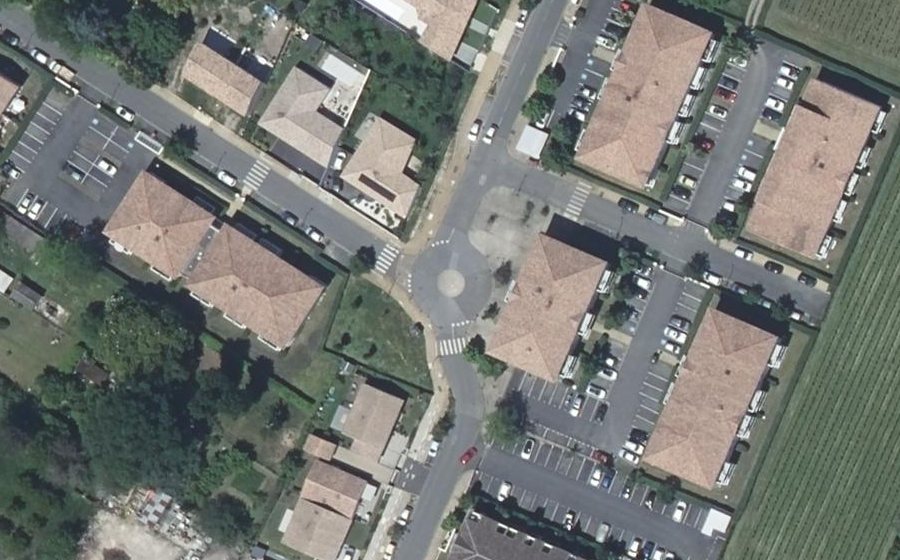 Vue aérienne du Rue Lucie Aubrac