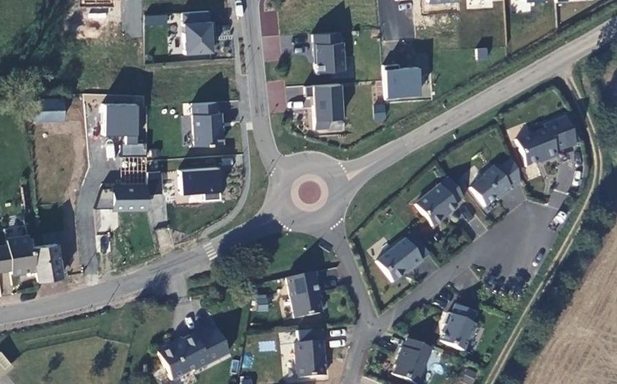 Vue aérienne du Rue d'Armorique