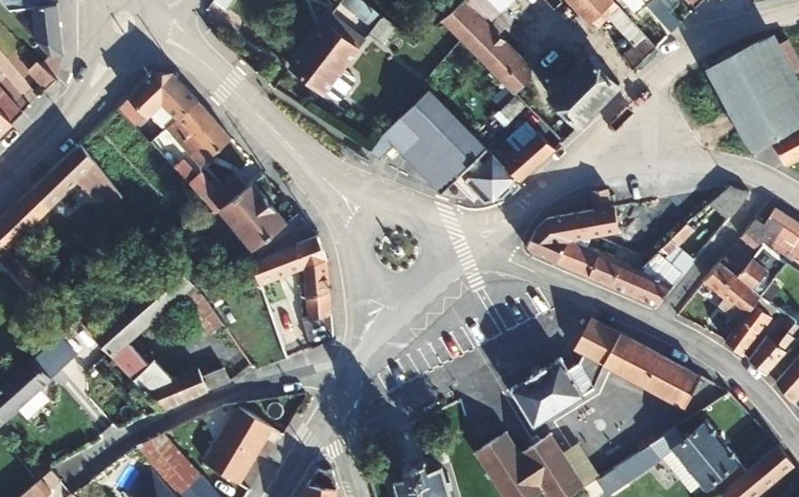 Vue aérienne du Place du Général de Gaulle