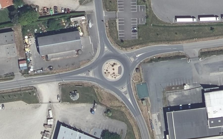 Vue aérienne du Rue Copernic