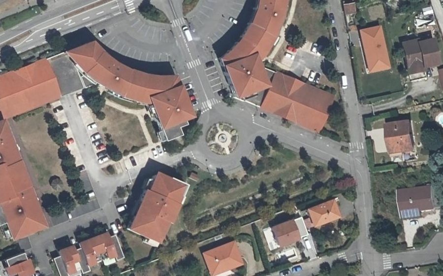 Vue aérienne du Rue de la Sereine