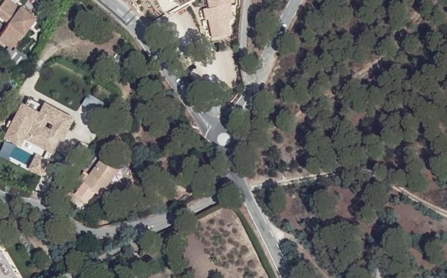 Vue aérienne du Route de l'Escalet