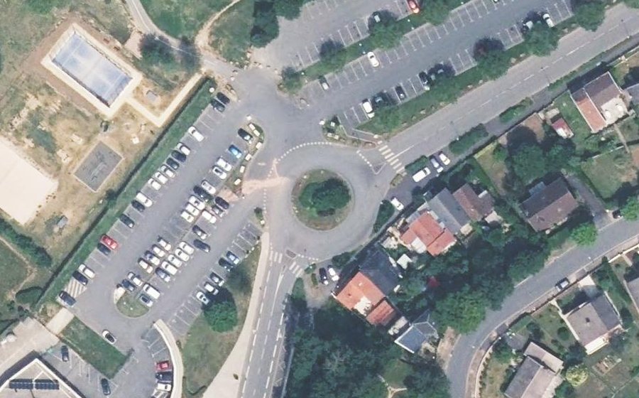 Vue aérienne du Rue des Pâquis