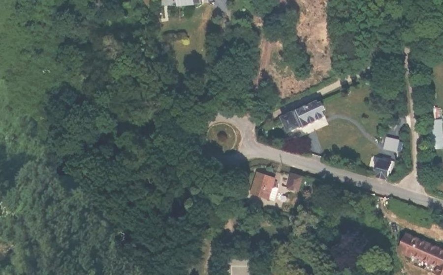 Vue aérienne du Rond-Point du Manoir