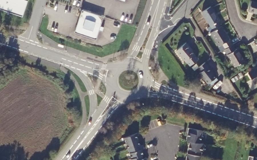 Vue aérienne du Rond-Point de la Rocade