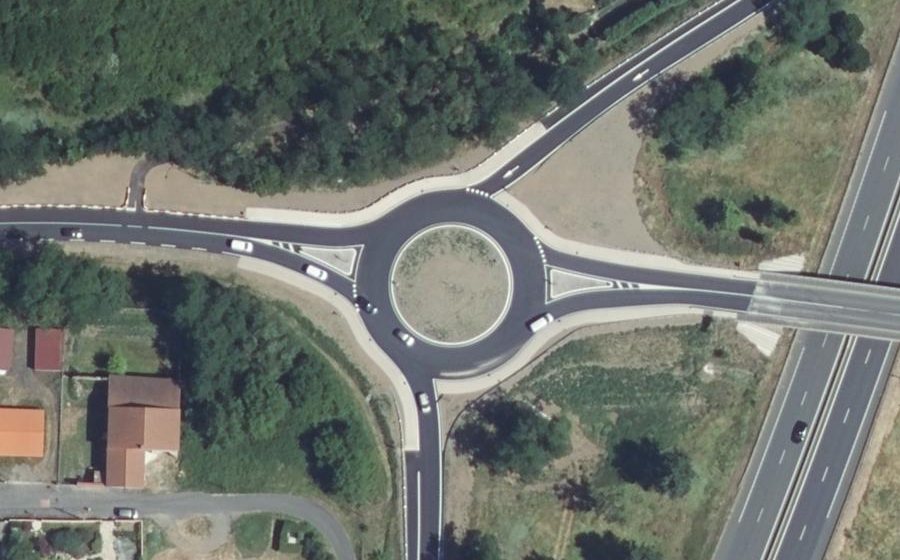 Vue aérienne du Rond-point anonyme n°1431013497