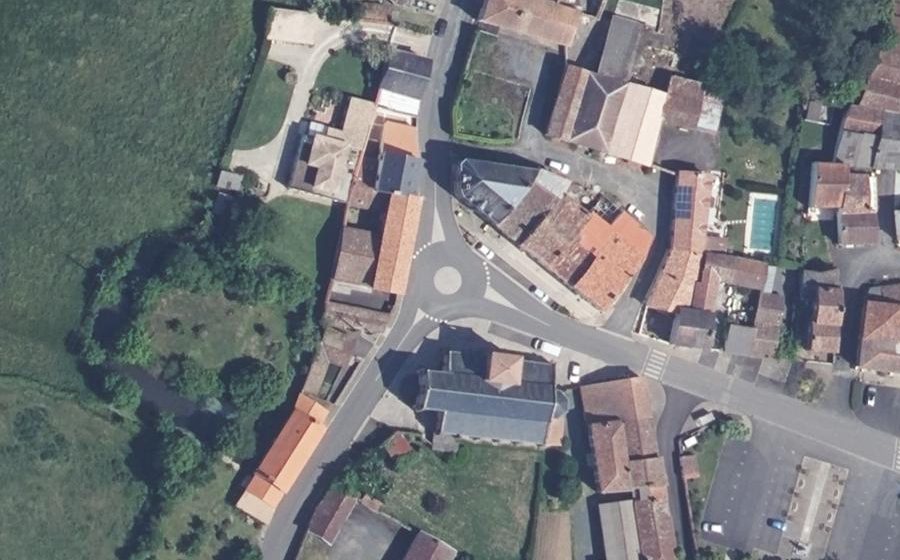 Vue aérienne du Rue du Rivault
