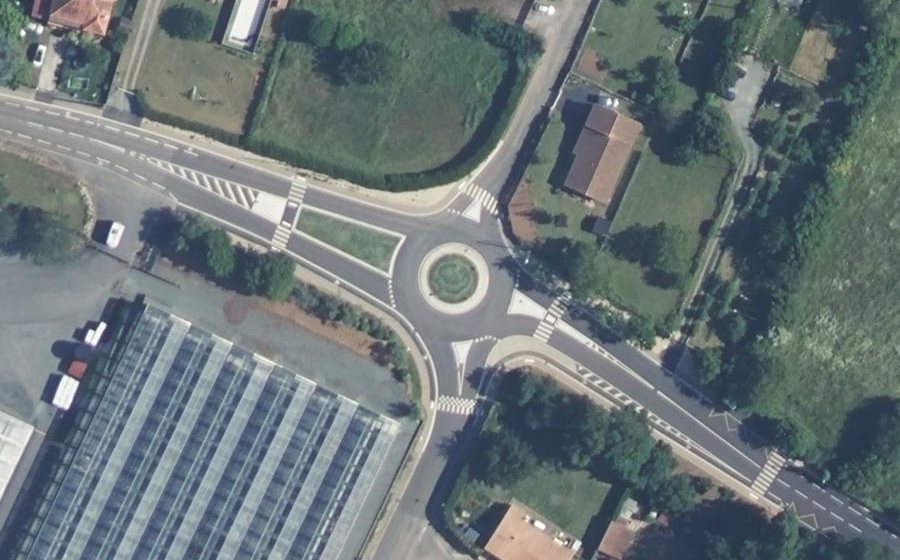 Vue aérienne du Avenue Yann Roullet