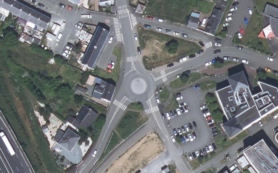Vue aérienne du Rue de la Foucaudière