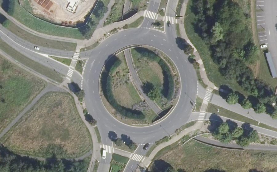 Vue aérienne de la Place des Frères Perret
