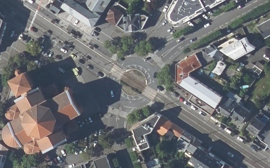 Vue aérienne du Place Alexandre Vincent