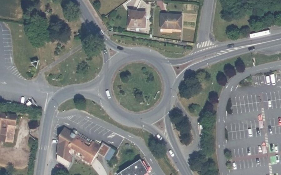 Vue aérienne du Route de Caen