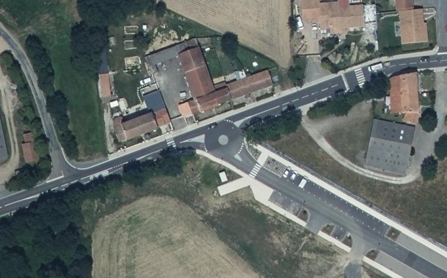 Vue aérienne du Rue de l'Atlantique