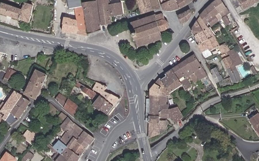 Vue aérienne du Route de Bordeaux