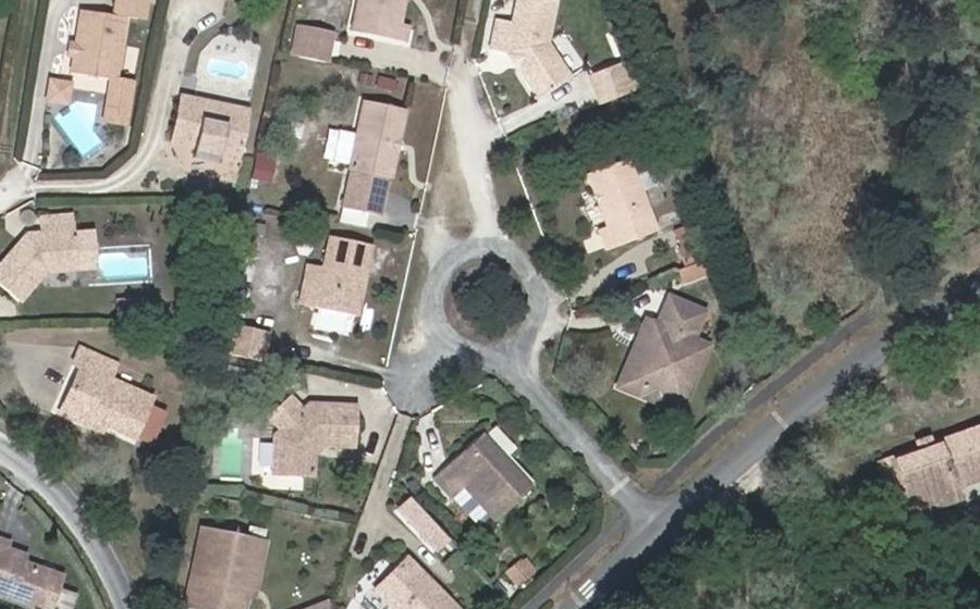 Vue aérienne du Allée des Chardonnerets