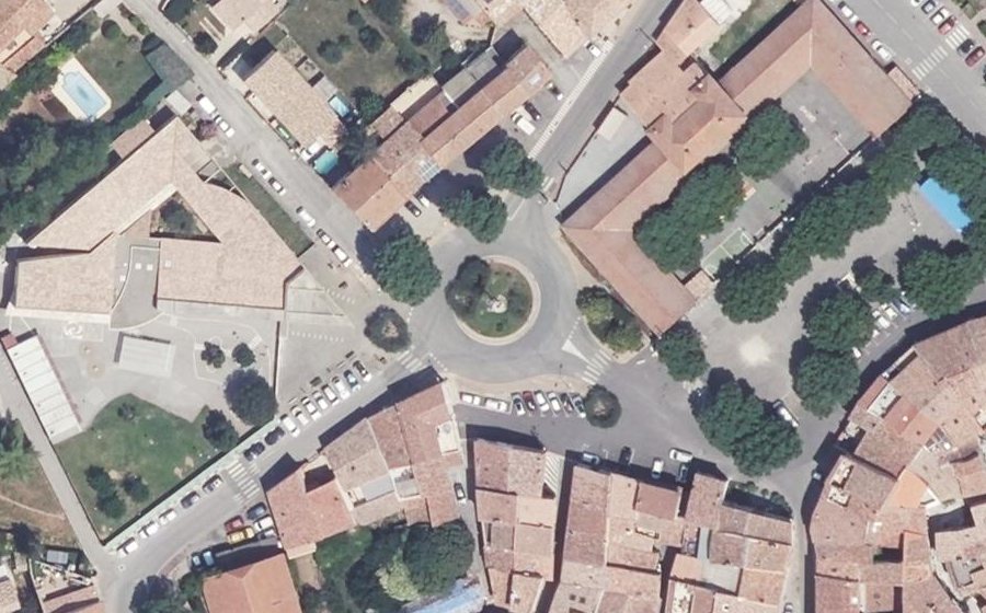 Vue aérienne du Rond-Point Alphonse Daudet