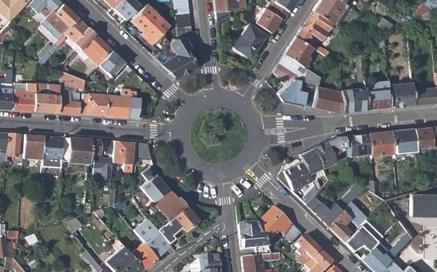 Vue aérienne du Place de la Nation