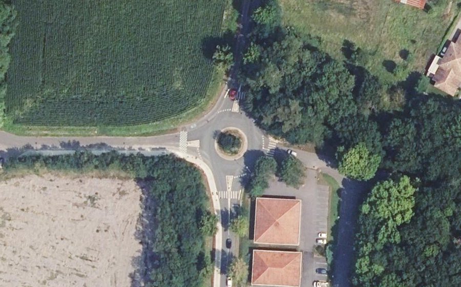Vue aérienne du Avenue de Barrère