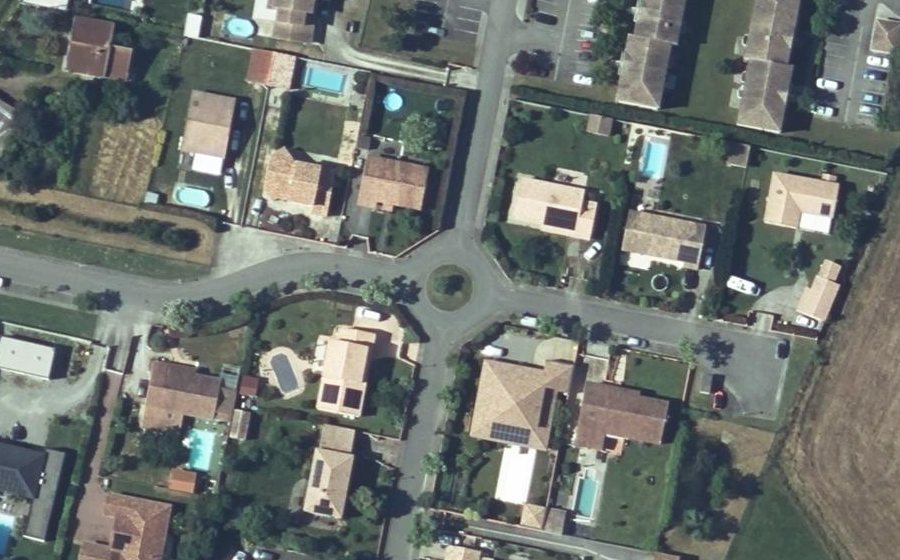 Vue aérienne du Rue de l'Estornel