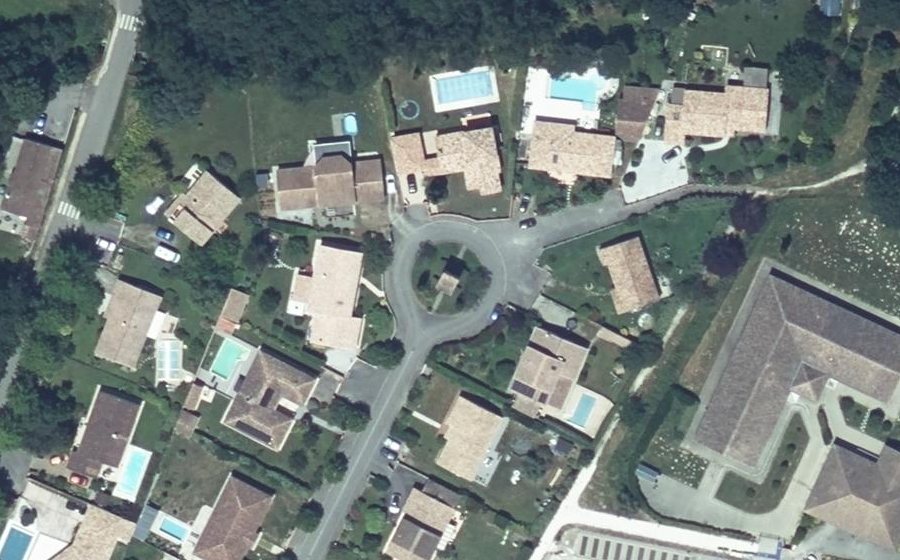 Vue aérienne du Allée du Pigeonnier