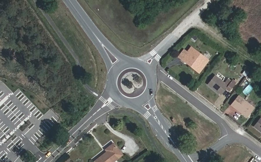 Vue aérienne du Avenue du Médoc