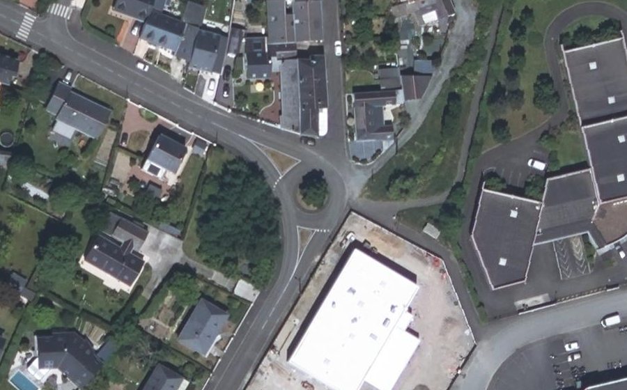 Vue aérienne du Chemin de la Brosse