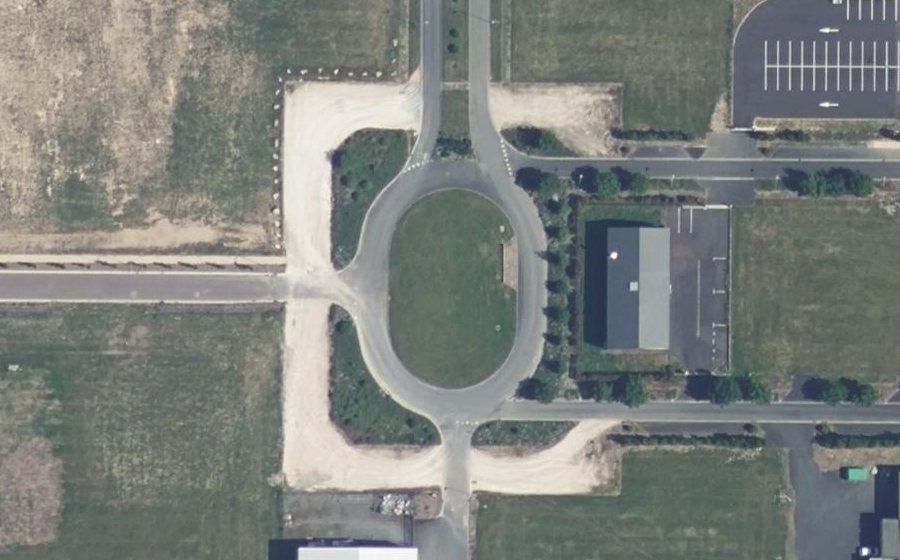 Vue aérienne du Cours Roland Moreno