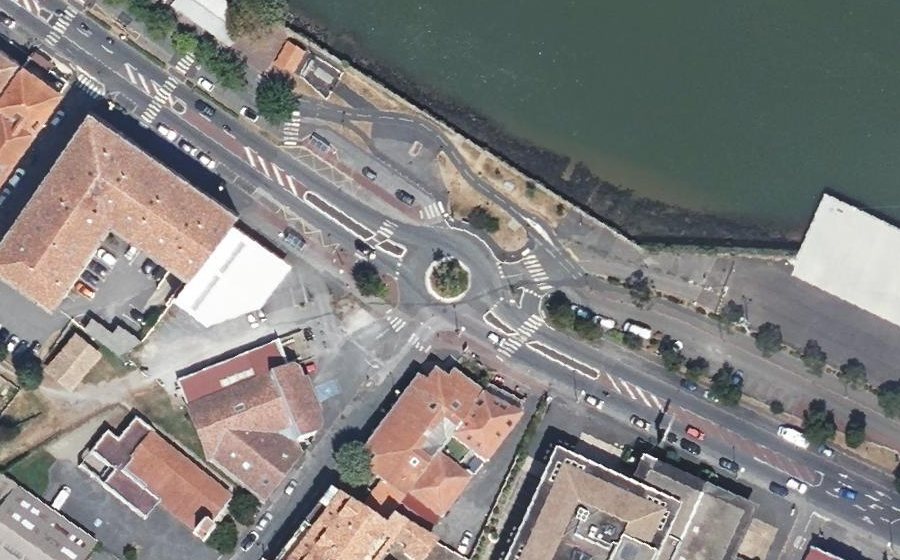 Vue aérienne du Rond-Point de l'Ancre
