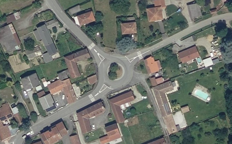Vue aérienne du Place des Tilleuls