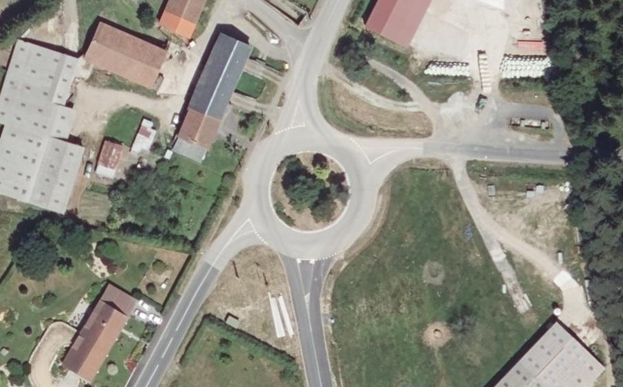 Vue aérienne du Route de Bourg Lastic