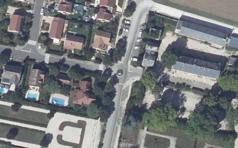 Vue aérienne du Rue du Château