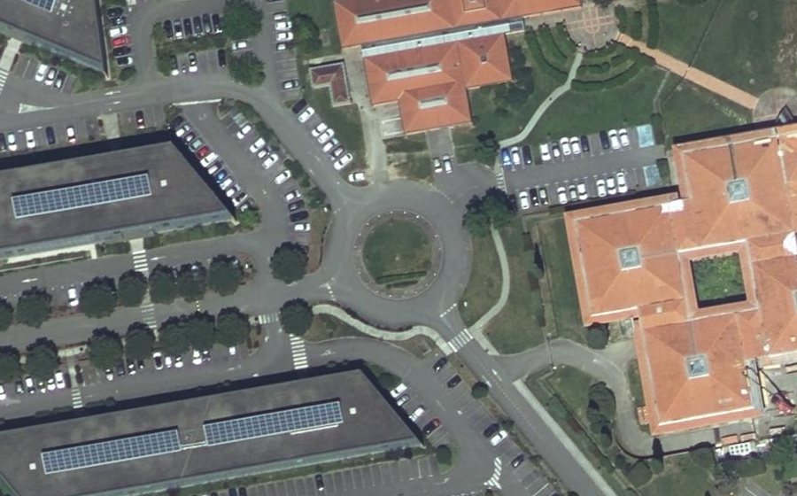 Vue aérienne du Héliopôle de Gramont