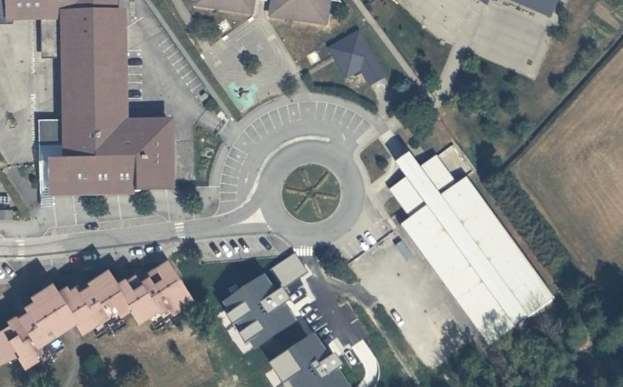 Vue aérienne du Rue du Collège