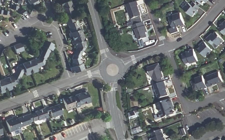 Vue aérienne du Route de Mesquer