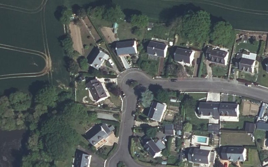 Vue aérienne du Rue de la Noé aux Gas