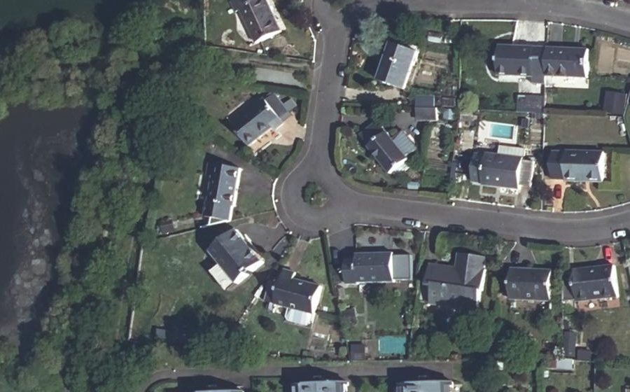 Vue aérienne du Rue de la Noé aux Gas