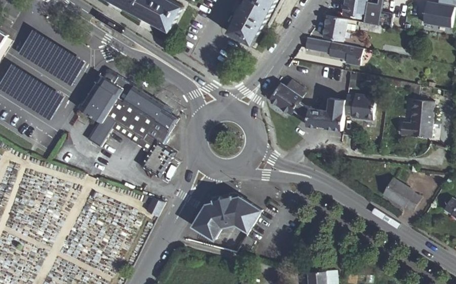 Vue aérienne du Place de l'Europe