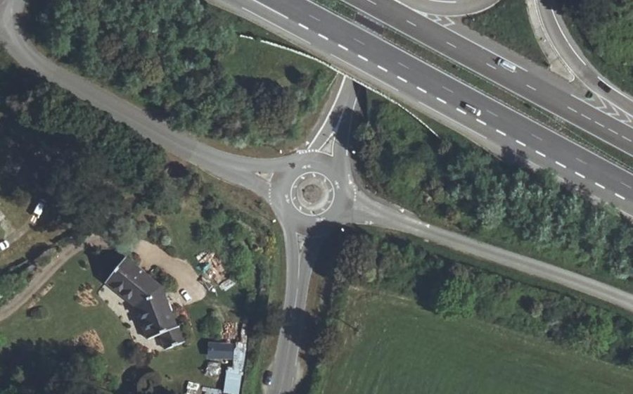 Vue aérienne du Route de la Madeleine