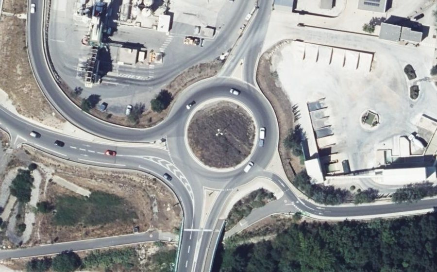 Vue aérienne du Rond-Point de la Tremis
