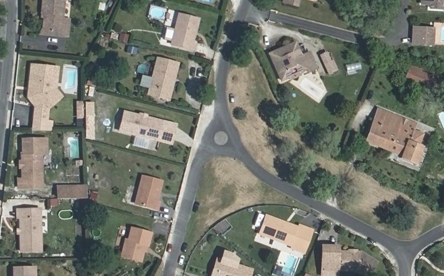 Vue aérienne du Allée des Boutons d'Or