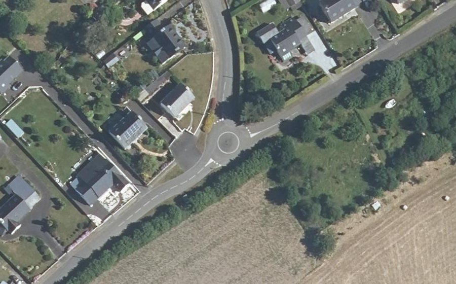 Vue aérienne du Rue Bourlago