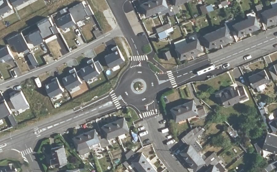 Vue aérienne du Rue des Quartiers