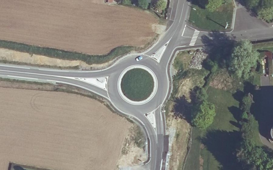 Vue aérienne du Rue de la Liberté