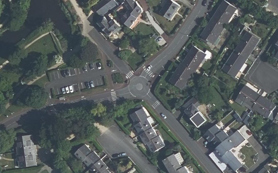 Vue aérienne du Rue de Haute Roche