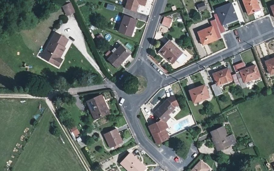 Vue aérienne du Rue du Moulin