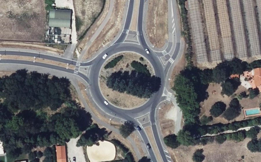 Vue aérienne du Rond-Point Eugène Boluix