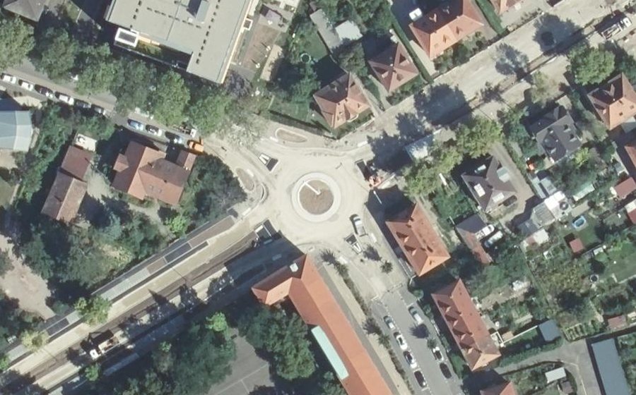 Vue aérienne du Route de Wintzenheim