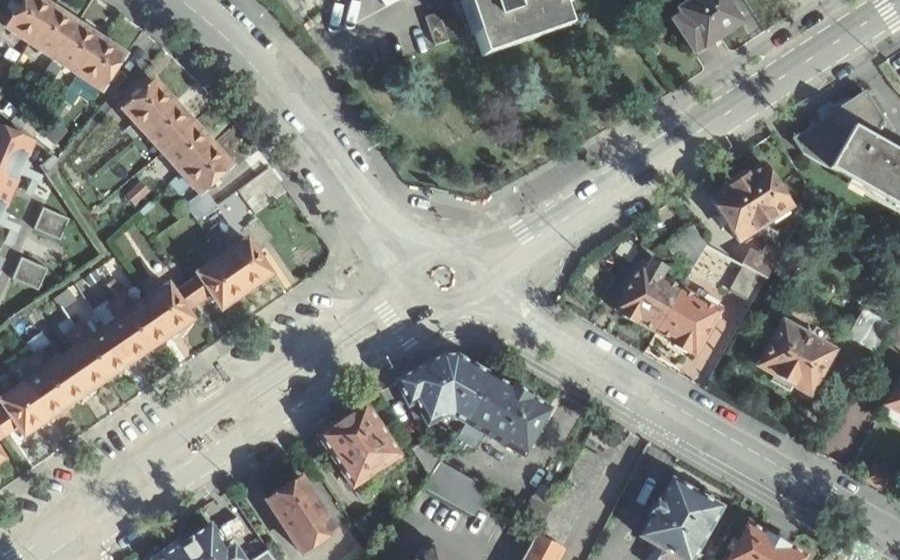 Vue aérienne du Route de Wintzenheim